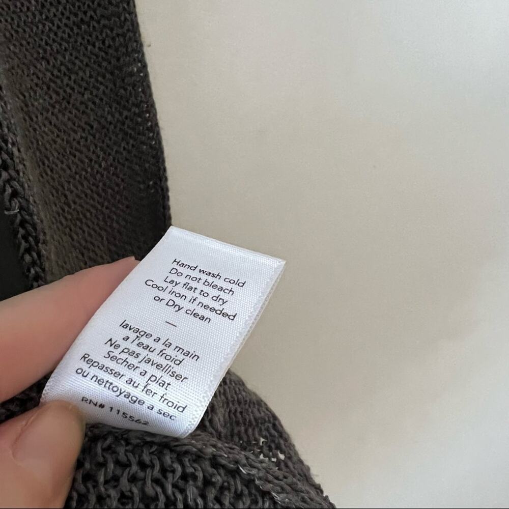 Elizabeth & James Grey Linen Blend Sweater - Picture 6 of 7